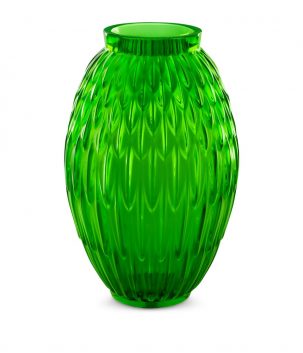 Crystal Plumes Vase (26.5cm) VERT PRAIRIE Image 1