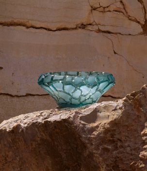 Crystal Caldera Bowl (30cm) BLEU PERS+?POLIS Image 1